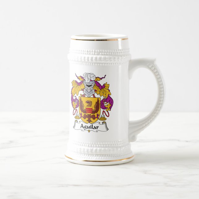 Aguilar Familienwappen Bierglas (Rechts)