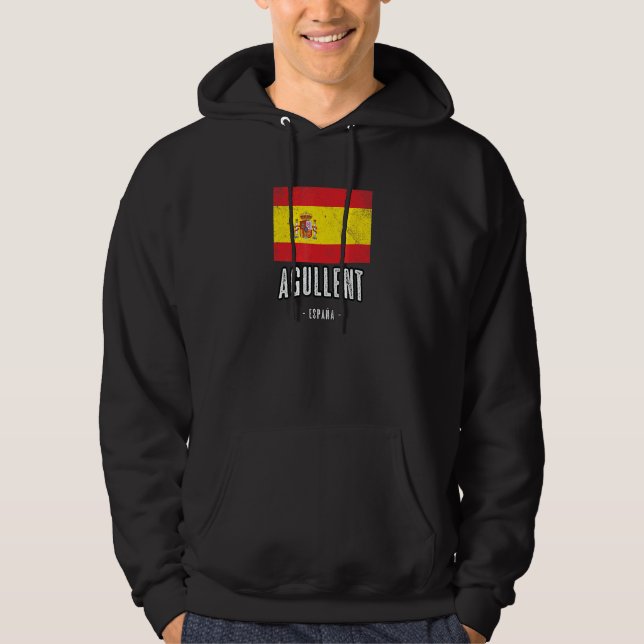 Agullent Spain Es Flag Stadt Bandera Ropa Hoodie (Vorderseite)