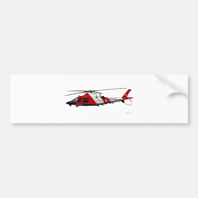 Agusta MH-68 Stingray Autoaufkleber (Vorne)