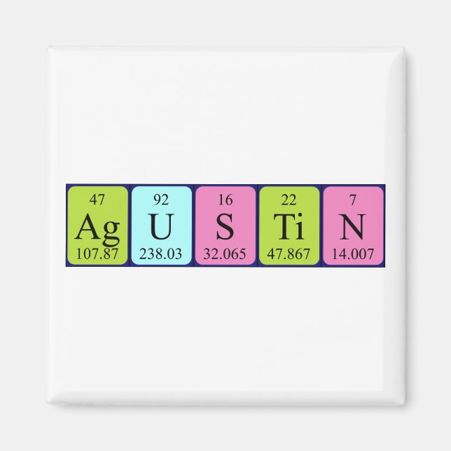 Agustin Periodenmagnet Magnet (Vorne)