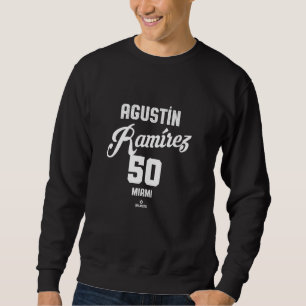 Agustin Ramirez 50 Miami Baseball Vintag MLBPA Sweatshirt