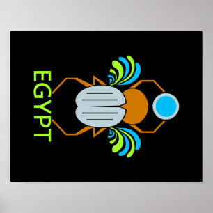 ÄGYPT SCARAB Plakat