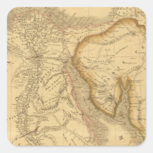 Ägypten 7 quadratischer aufkleber