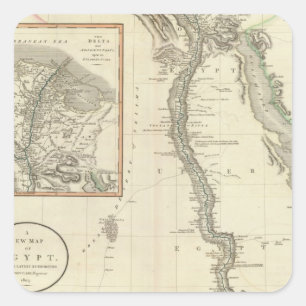 Ägypten 8 quadratischer aufkleber