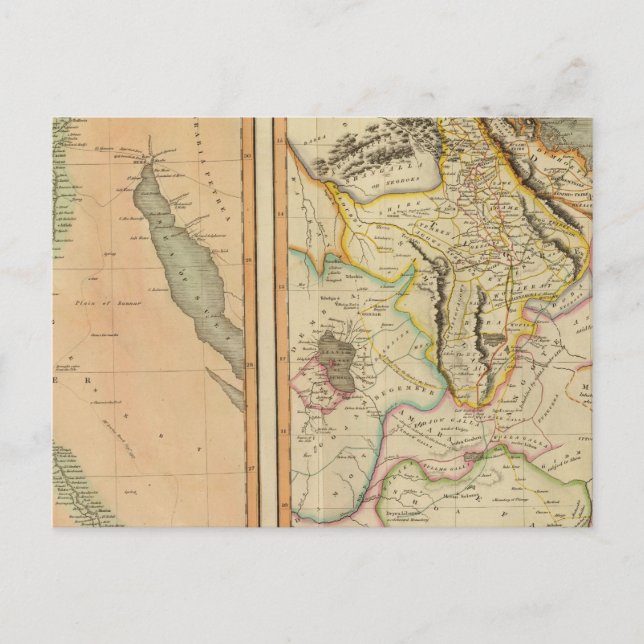 Ägypten, Abessinien Postkarte (Vorderseite)