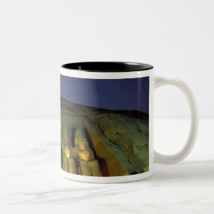 Ägypten, Abu Simbel, Kolossale Figuren von Ramses Zweifarbige Tasse