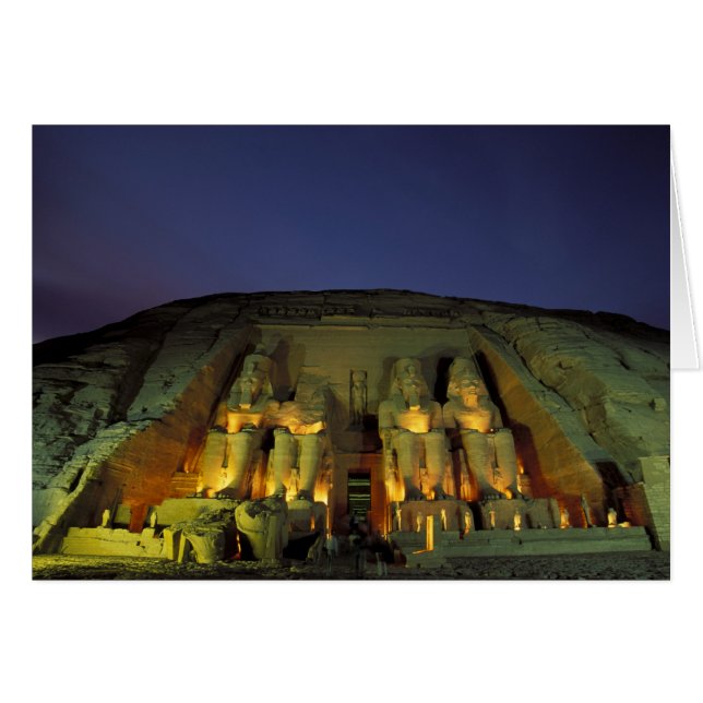 Ägypten, Abu Simbel, Kolossalfiguren von Ramesses (Vorderseite (Horizontal))