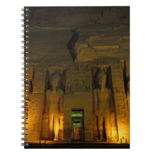 Ägypten, Abu Simbel, Lichtfassade der kleinen Notizblock