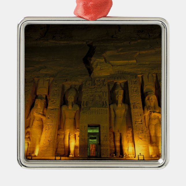 Ägypten, Abu Simbel, Lichtfassade der kleinen Ornament Aus Metall (Vorne)