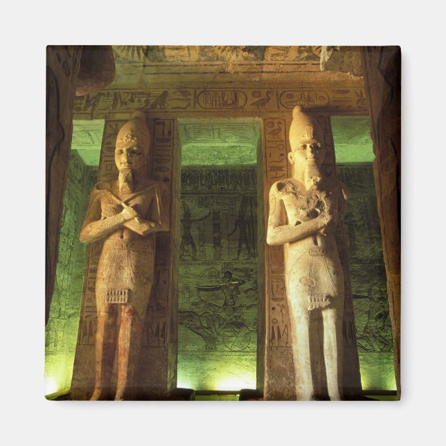 Ägypten, Abu Simbel, Statue Ramesses II, Magnet (Vorne)