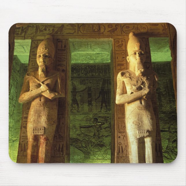 Ägypten, Abu Simbel, Statue Ramesses II, Mousepad (Vorne)