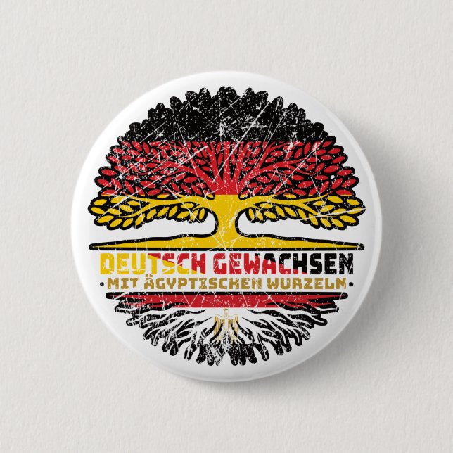 Ägypten Ägypten tisch Deutsch Deutschland Baum Wur Button (Vorderseite)