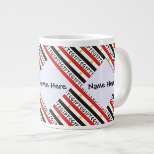 Ägypten Ägyptische Flagge gekachelt personalisiert Jumbo-Tasse