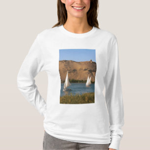 Ägypten, Assuan, Nile River, Felucca Segelboote, T-Shirt
