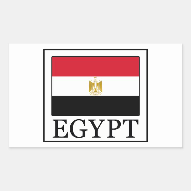 Ägypten-Aufkleber Rechteckiger Aufkleber (Vorderseite)