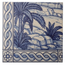 Ägypten Azulejo-Wandfliese 5 von 6 unten links