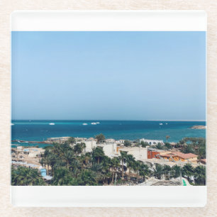Ägypten, Blick aufs Meer. Glasuntersetzer