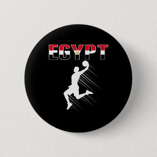Ägypten Bysketbyll Fans Jersey - Ägyptischer Flagg Button