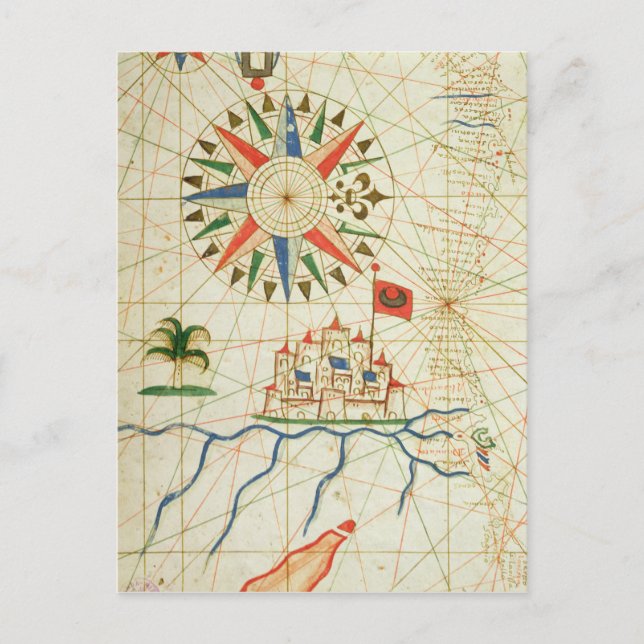 Ägypten, der Nil und Kairo Postkarte (Vorderseite)