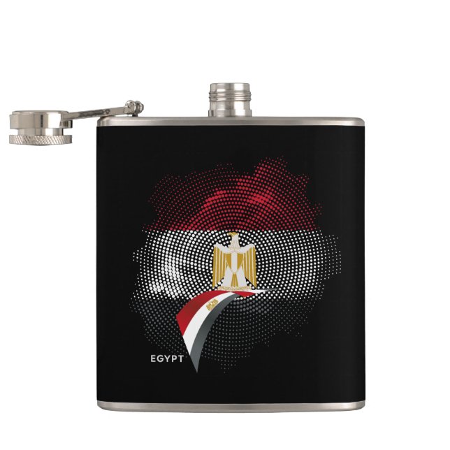 Ägypten-Flagge Flachmann (Geöffnet)