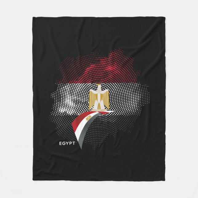 Ägypten-Flagge Fleecedecke (Vorderseite)
