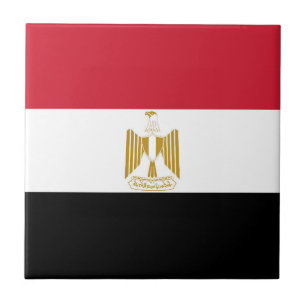 Ägypten-Flagge Fliese