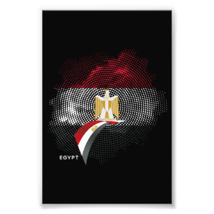 Ägypten-Flagge Fotodruck