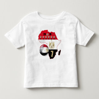 Ägypten-Flagge Karte von Afrika 2010 Sieger Kleinkind T-shirt