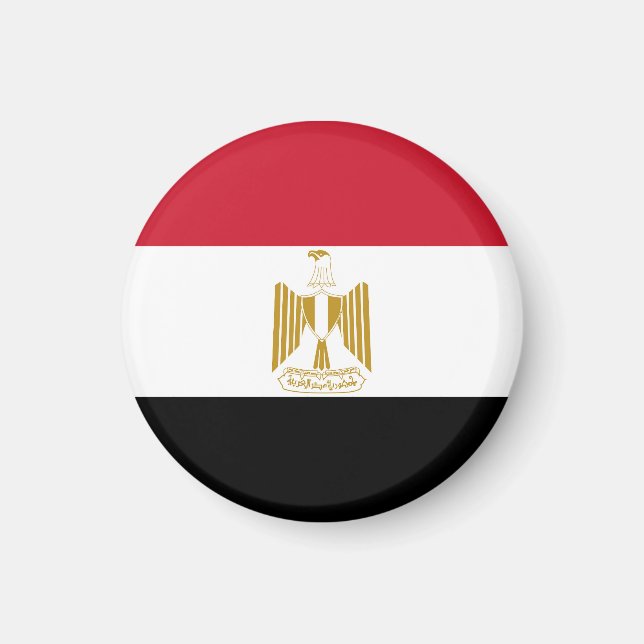 Ägypten-Flagge Magnet (Vorne)