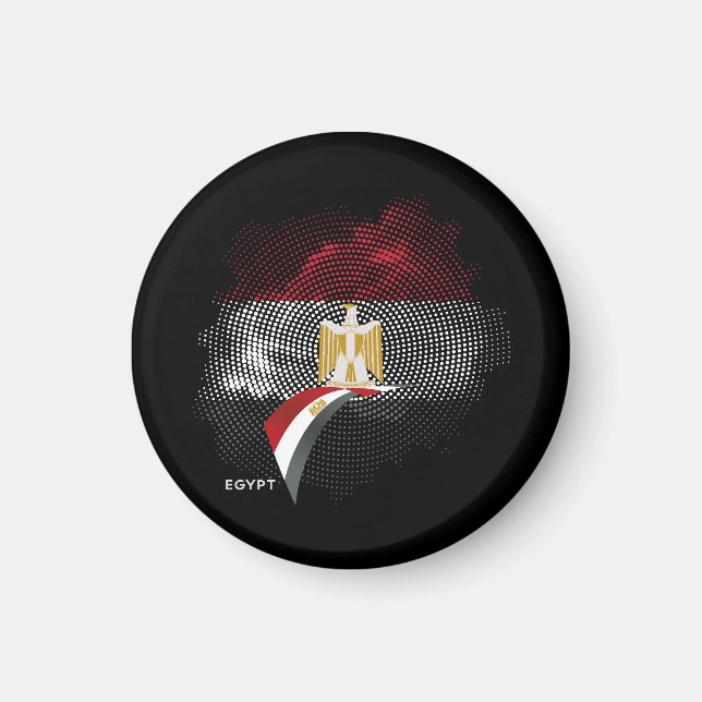 Ägypten-Flagge Magnet (Vorne)
