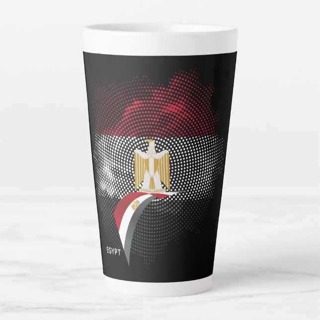 Ägypten-Flagge Milchtasse (Vorderseite)