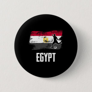 Ägypten Flagge Trikot Ägyptische Fußballmannschaft Button