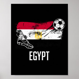 Ägypten-Flagge-Trikot Ägyptische Fußballmannschaft Poster