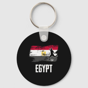 Ägypten-Flagge-Trikot Ägyptisches Fußballteam Ägyp Schlüsselanhänger