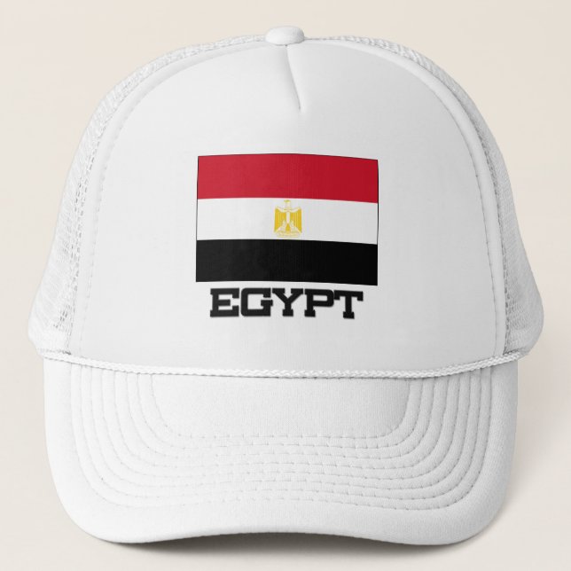 Ägypten-Flagge Truckerkappe (Vorderseite)