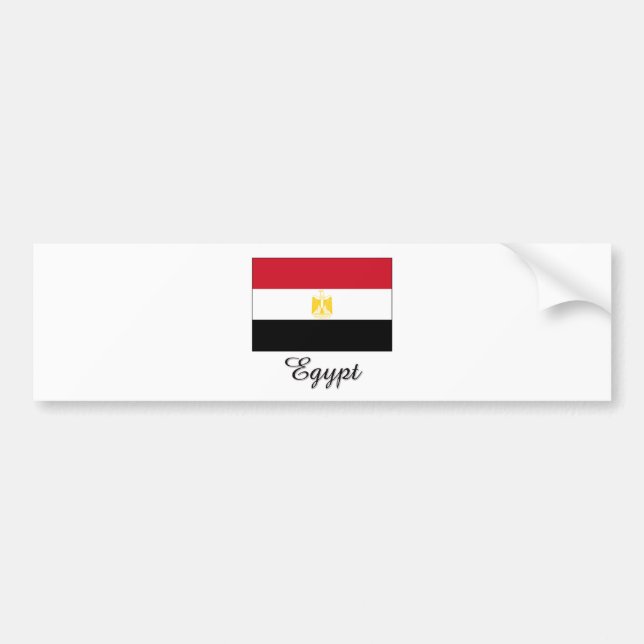 Ägypten-Flaggen-Entwurf Autoaufkleber (Vorne)