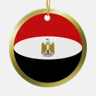 Ägypten-Flaggen-Ornament Keramik Ornament