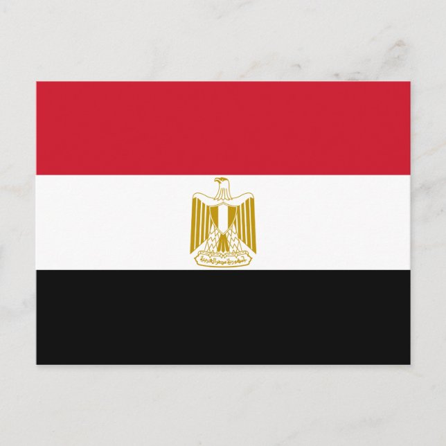 Ägypten-Flaggen-Postkarte Postkarte (Vorderseite)