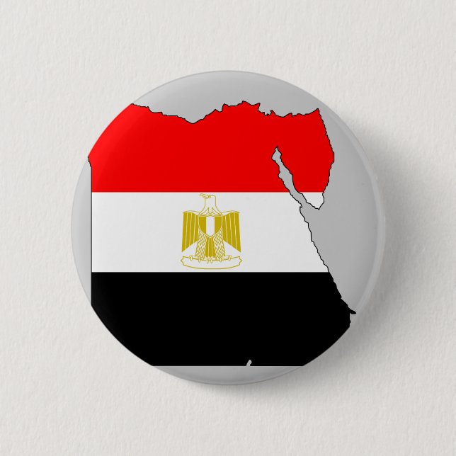 Ägypten-Flaggenkarte Button (Vorderseite)