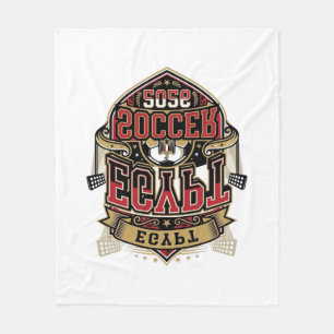 Ägypten Fußball 2026 Fußball Fett Land Typografie Fleecedecke