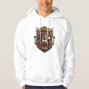 Ägypten Fußball 2026 Fußball Fett Land Typografie Hoodie