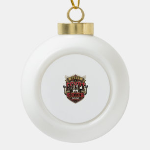 Ägypten Fußball 2026 Fußball Fett Land Typografie  Keramik Kugel-Ornament