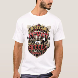 Ägypten Fußball 2026 Fußball Fett Land Typografie T-Shirt