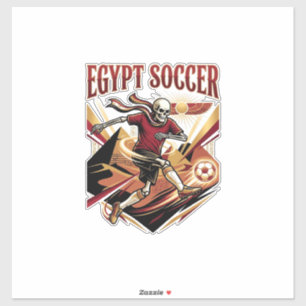 Ägypten Fußball Skelett Stürmer Nationen Premium S Aufkleber