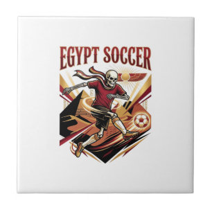 Ägypten Fußball Skelett Stürmer Nationen Premium S Fliese