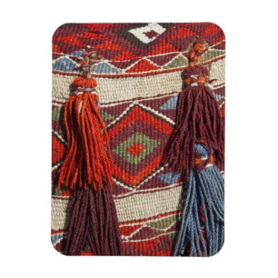Ägypten, Giza. Kameldecke bei den Pyramiden von Magnet