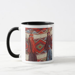 Ägypten, Gizeh. Kameldecke in den Pyramiden Tasse