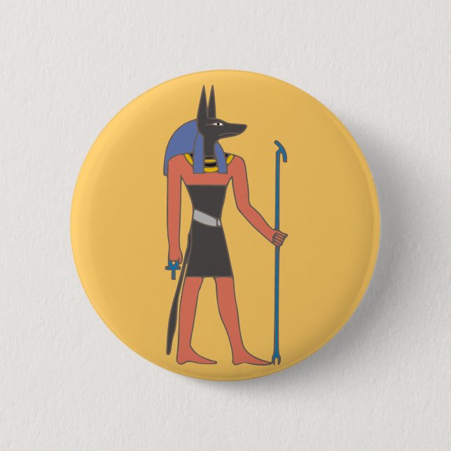 Ägypten Gottheit Anubis egypt deity Button (Vorderseite)