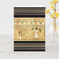 Ägypten-Hieroglyphen-Grußkarte