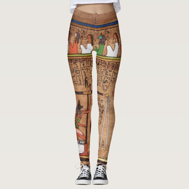 Ägypten-Hieroglyphen Leggings (Vorderseite)